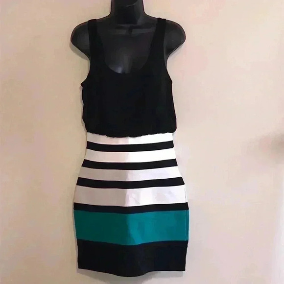 Express Colorblock Bodice Dress Size S - Picture 1 of 6